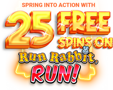 Bets Palace 25 Free Spins on Run Rabbit, Run